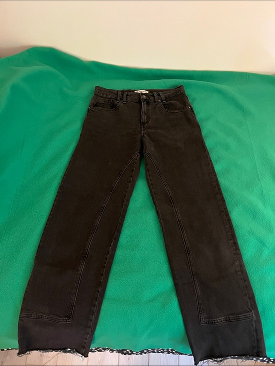 Free People Denim - Free People Black Straight-Leg Jeans